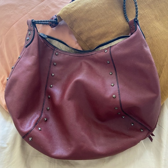 Eric Javits Brown Leather Shoulder Bag - Picture 2 of 9